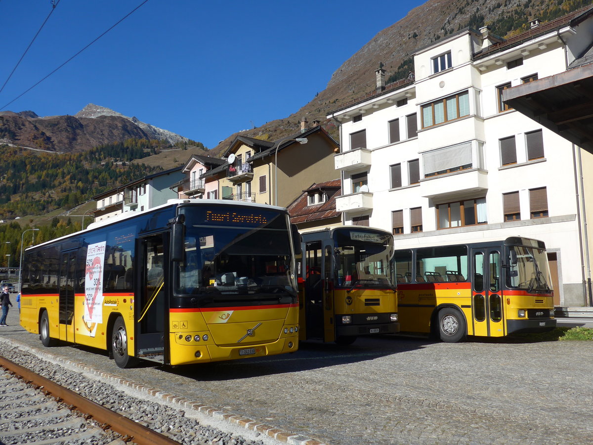 (176'402) - Barenco, Faido - TI 241'030 - Volvo am 30. Oktober 2016 beim Bahnhof Airolo