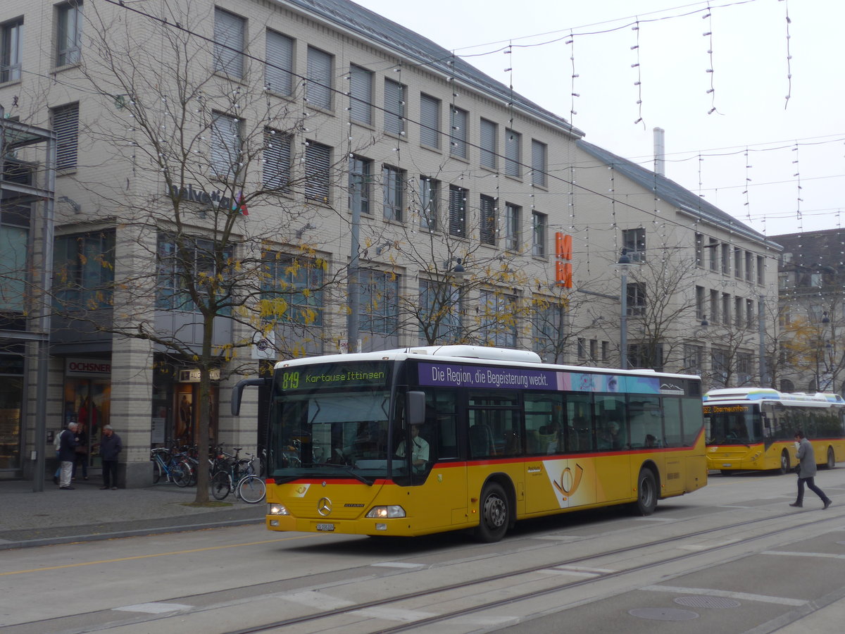 (176'444) - PostAuto Ostschweiz - TG 158'209 - Mercedes (ex Nr. 9) am 4. November 2016 beim Bahnhof Frauenfeld