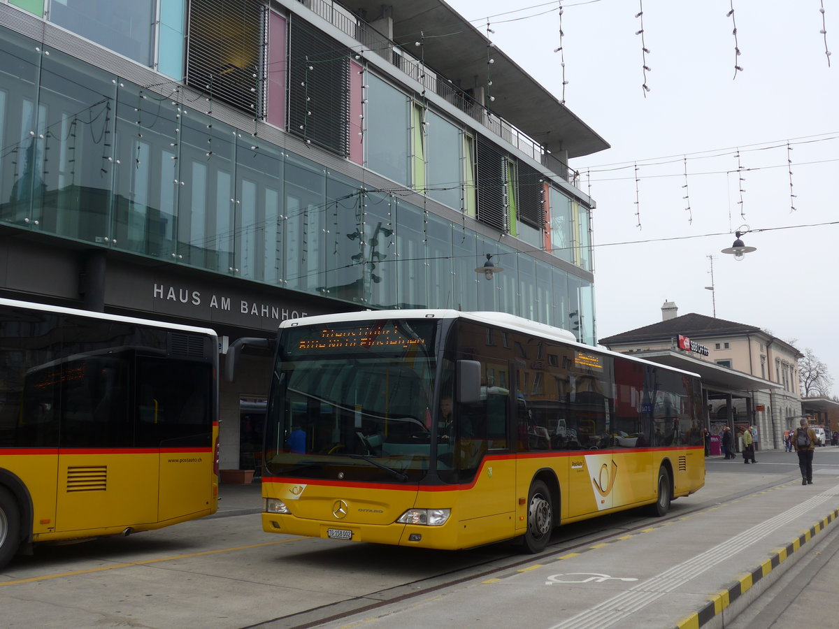 (176'496) - PostAuto Ostschweiz - TG 158'002 - Mercedes am 4. November 2016 beim Bahnhof Frauenfeld