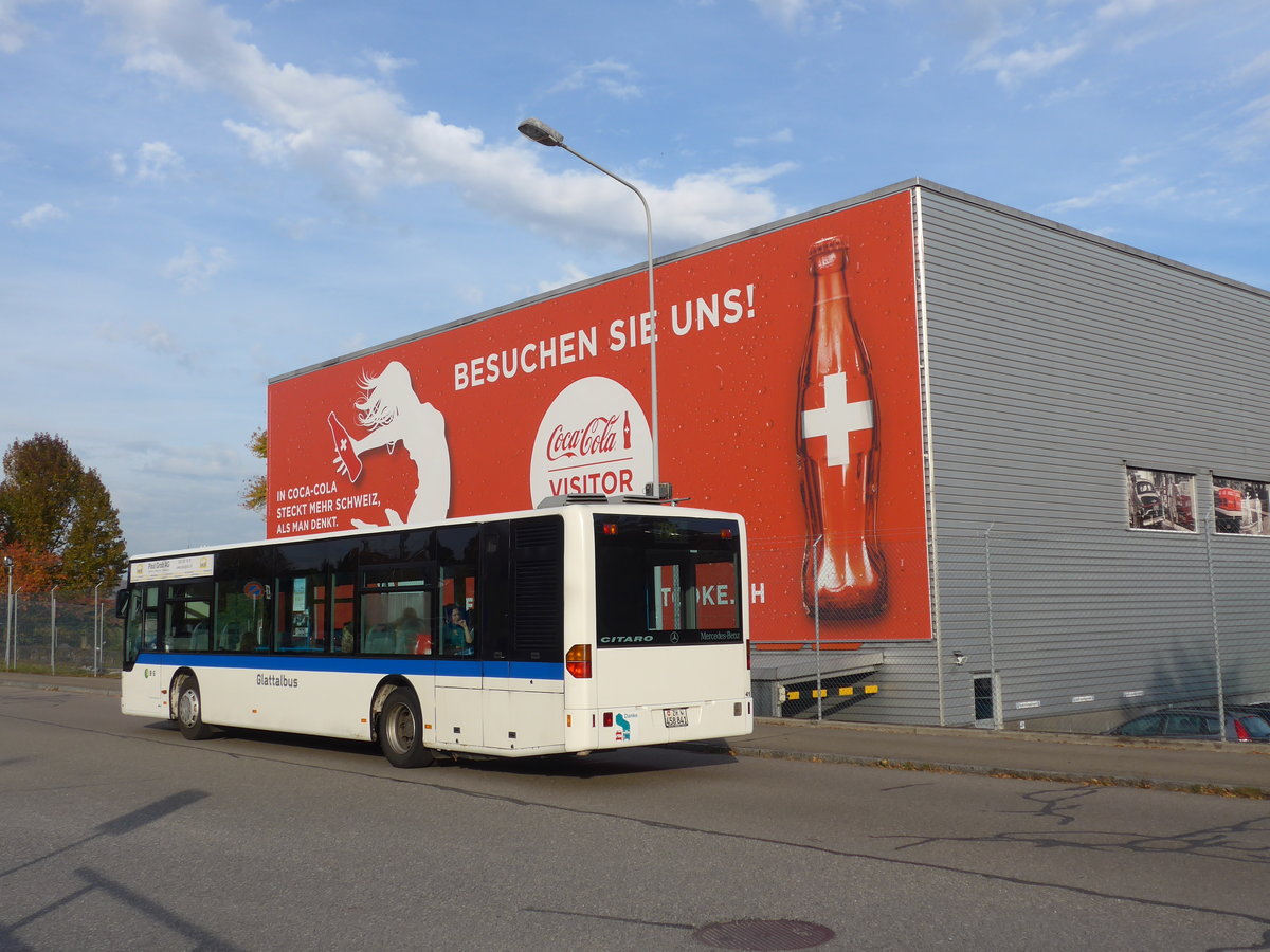 (176'551) - Maag, Kloten - Nr. 41/ZH 458'841 - Mercedes am 4. November 2016 in Dietlikon, Bahnhof/Bad