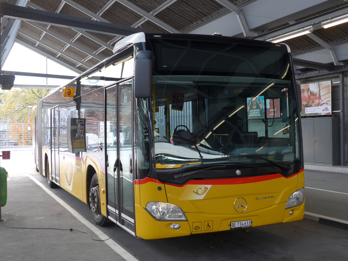 (176'647) - PostAuto Bern - Nr. 633/BE 734'633 - Mercedes am 13. November 2016 in Bern, Postautostation