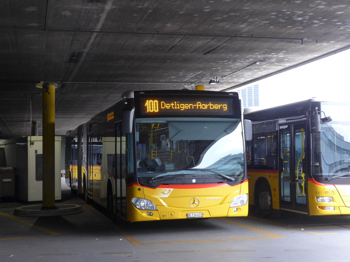 (176'691) - PostAuto Bern - Nr. 631/BE 734'631 - Mercedes am 13. November 2016 in Bern, Postautostation