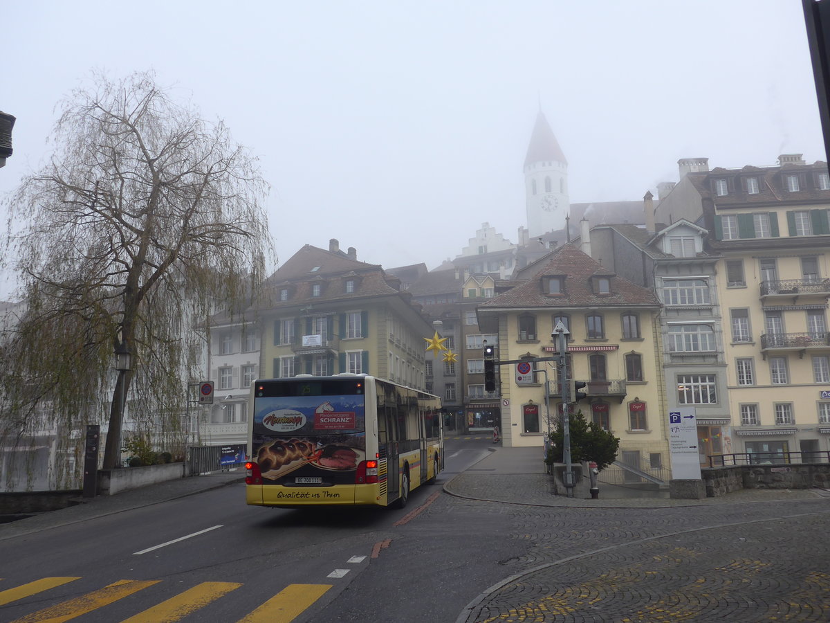 (176'860) - STI Thun - Nr. 111/BE 700'111 - MAN am 5. Dezember 2016 in Thun, Freienhof