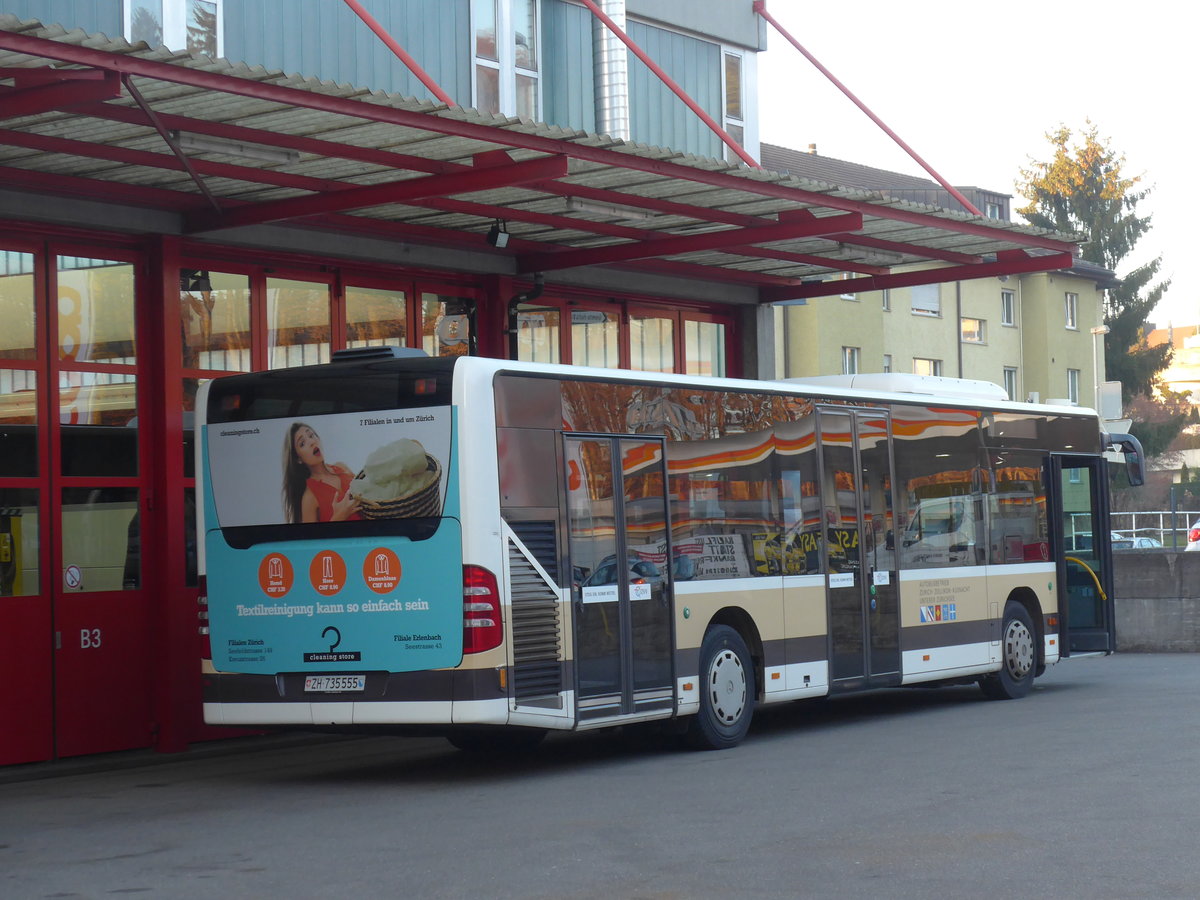 (176'989) - AZZK Zollikon - Nr. 55/ZH 735'555 - Mercedes am 6. Dezember 2016 in Kloten, EvoBus