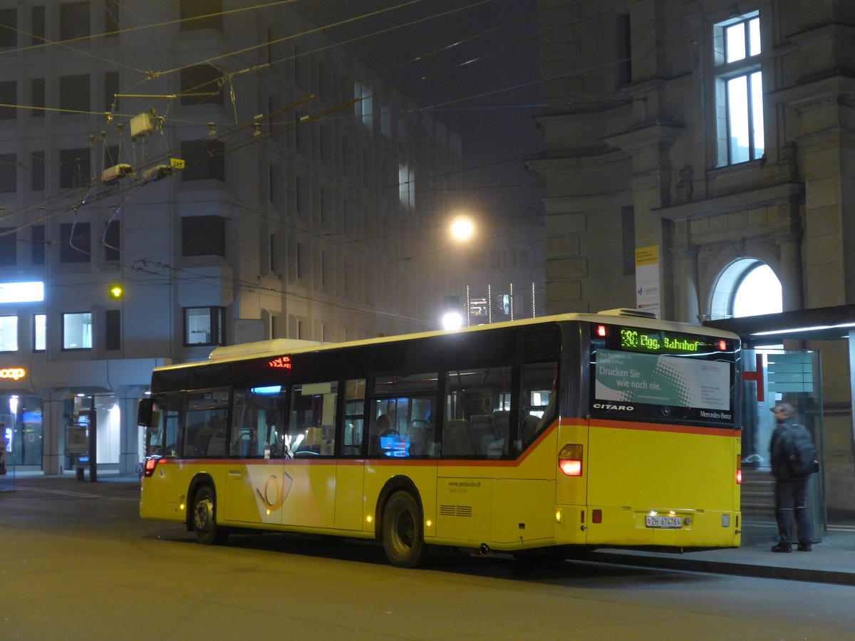 (176'994) - Steiger, Schlatt - Nr. 153/ZH 67'476 - Mercedes am 7. Dezember 2016 beim Hauptbahnhof Winterthur