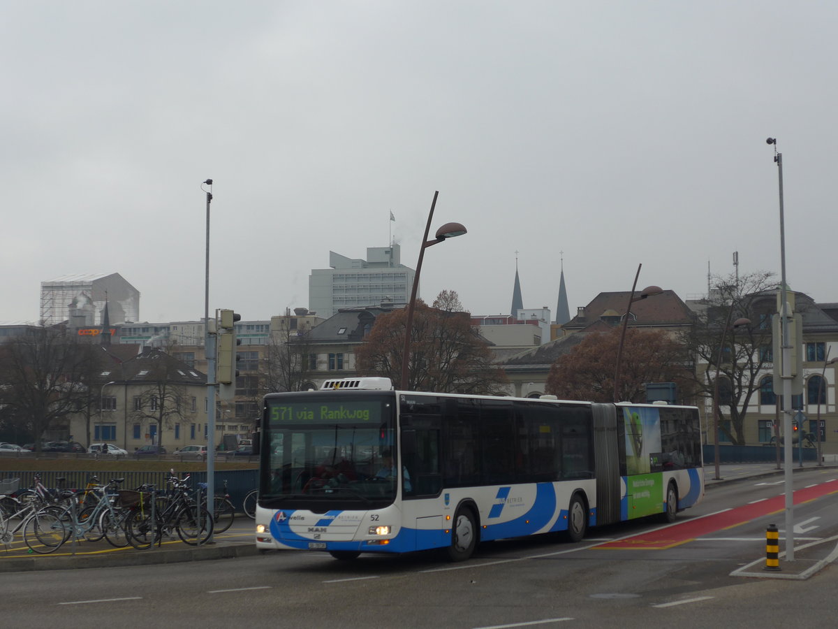 (177'207) - BOGG Wangen b.O. - Nr. 52/SO 78'738 - MAN am 11. Dezember 2016 beim Bahnhof Olten