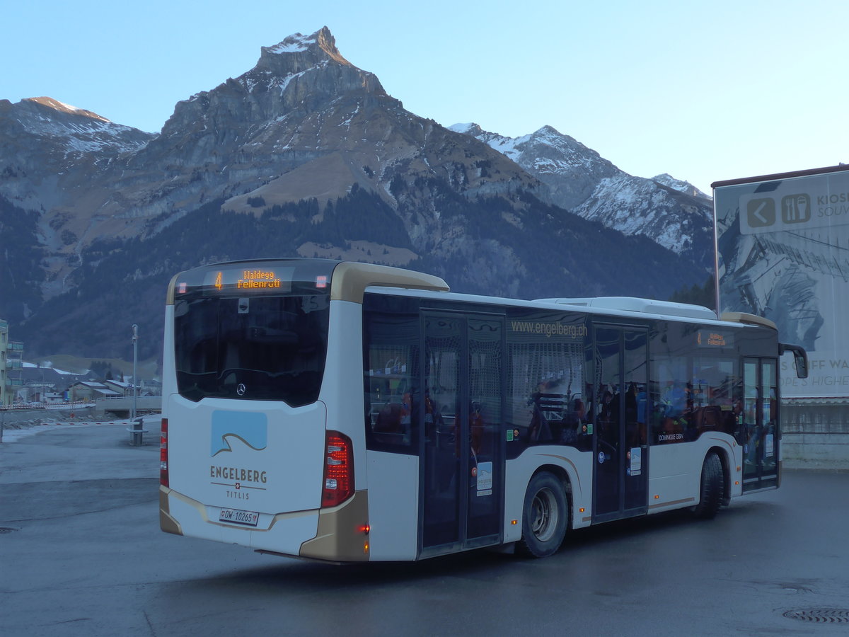 (177'422) - EAB Engelberg - Nr. 4/OW 10'265 - Mercedes am 30. Dezember 2016 in Engelberg, Titlisbahnen