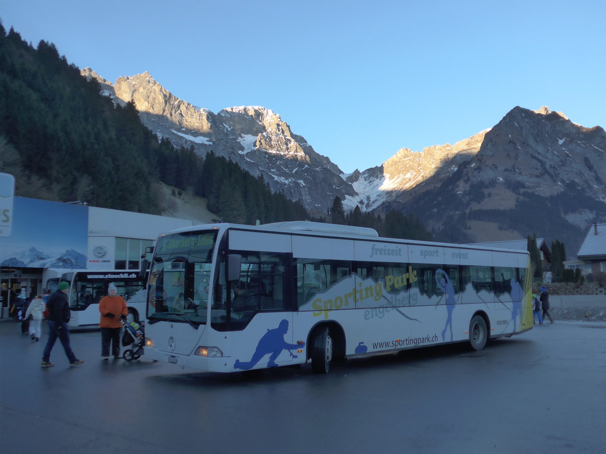 (177'425) - EAB Engelberg - Nr. 6/OW 10'260 - Mercedes (ex TPL Lugano Nr. 10) am 30. Dezember 2016 in Engelberg, Tilisbahnen