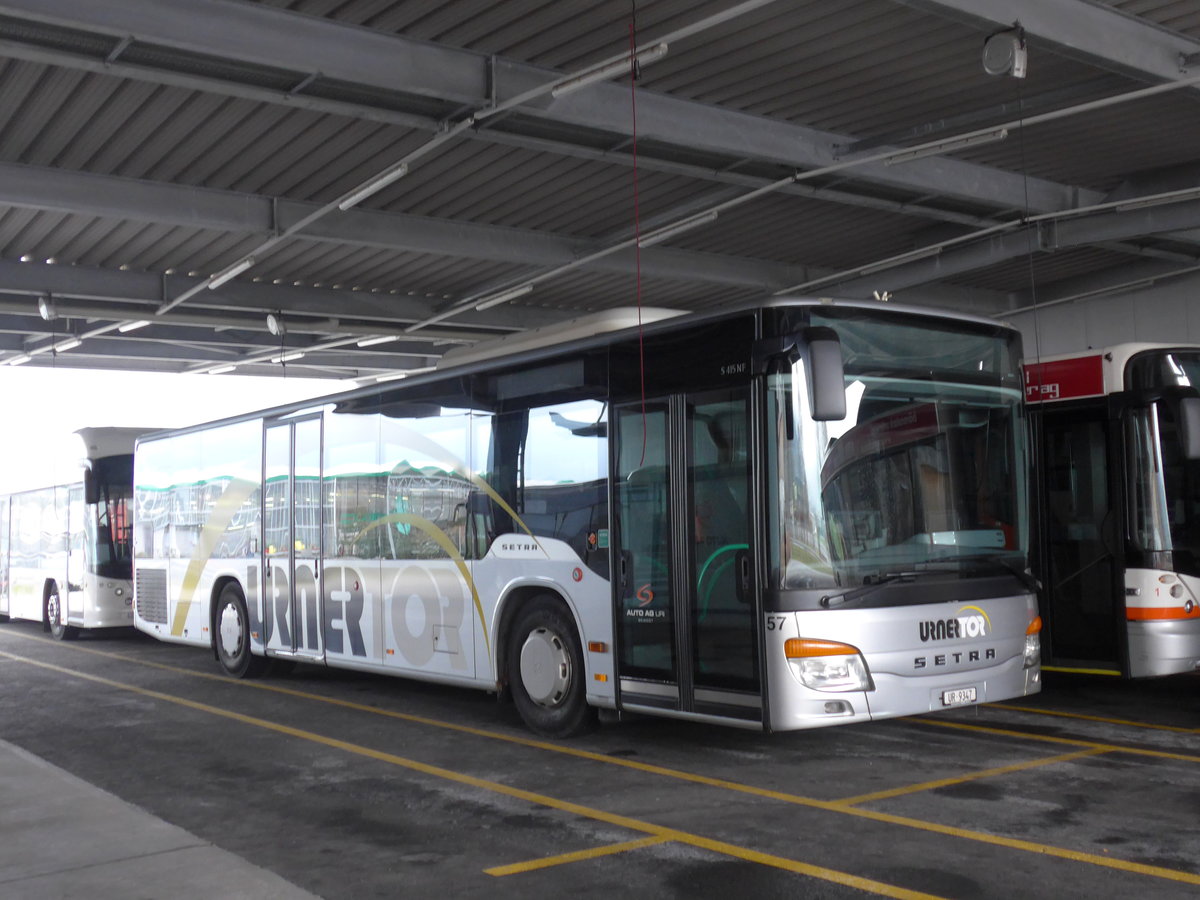 (177'493) - AAGU Altdorf - Nr. 57/UR 9347 - Setra am 30. Dezember 2016 in Schattdorf, Garage