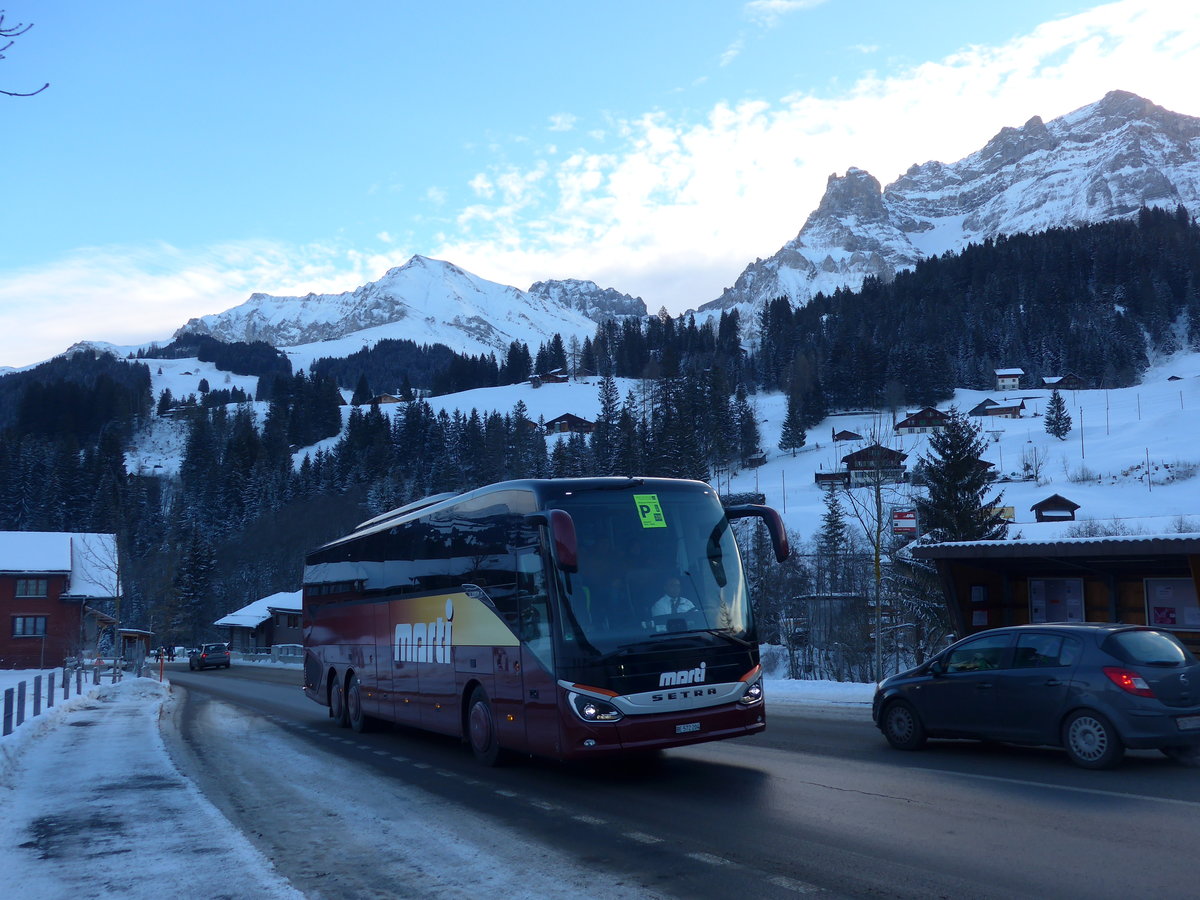 (177'712) - Marti, Kallnach - Nr. 4/BE 572'204 - Setra am 7. Januar 2017 in Adelboden, Oey