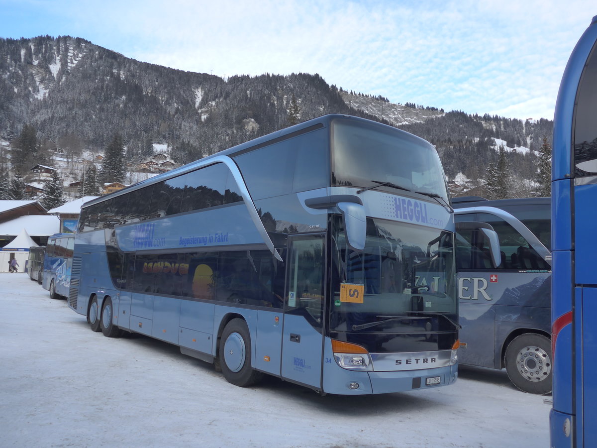 (177'762) - Heggli, Kriens - Nr. 34/LU 15'595 - Setra am 7. Januar 2017 in Adelboden, ASB