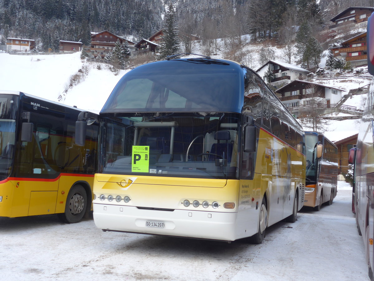 (177'788) - Wyss, Boningen - Nr. 32/SO 134'207 - Neoplan am 7. Januar 2017 in Adelboden, Mineralquelle