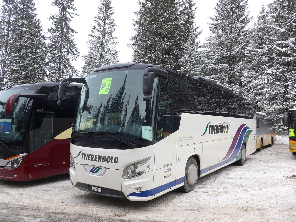 (177'860) - Twerenbold, Baden - Nr. 45/AG 7123 - VDL am 7. Januar 2017 in Adelboden, Unter dem Birg