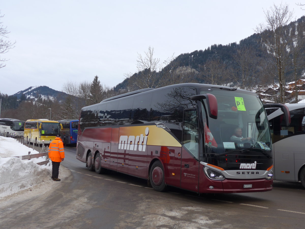 (177'892) - Marti, Kallnach - Nr. 9/BE 572'209 - Setra am 7. Januar 2017 in Adelboden, Oey