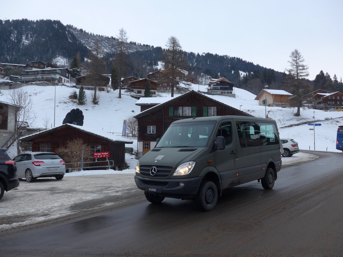 (177'909) - Schweizer Armee - M+49'028 - Mercedes am 7. Januar 2017 in Adelboden, Oey