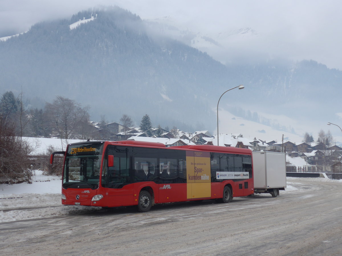 (177'930) - AFA Adelboden - Nr. 95/BE 26'774 - Mercedes am 8. Januar 2017 beim Bahnhof Frutigen