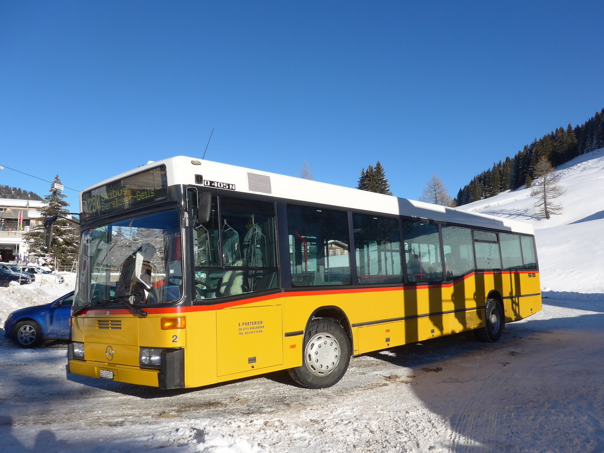 (178'014) - Portenier, Adelboden - Nr. 2/BE 26'853 - Mercedes (ex P 25'198; ex Anthamatten, Saas-Almagell) am 9. Januar 2017 in Adelboden, Geils