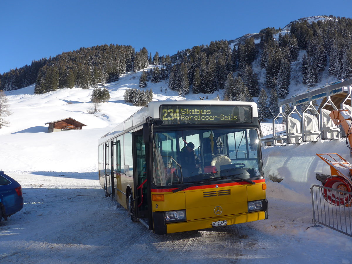 (178'015) - Portenier, Adelboden - Nr. 2/BE 26'853 - Mercedes (ex P 25'198; ex Anthamatten, Saas-Almagell) am 9. Januar 2017 in Adelboden, Geils