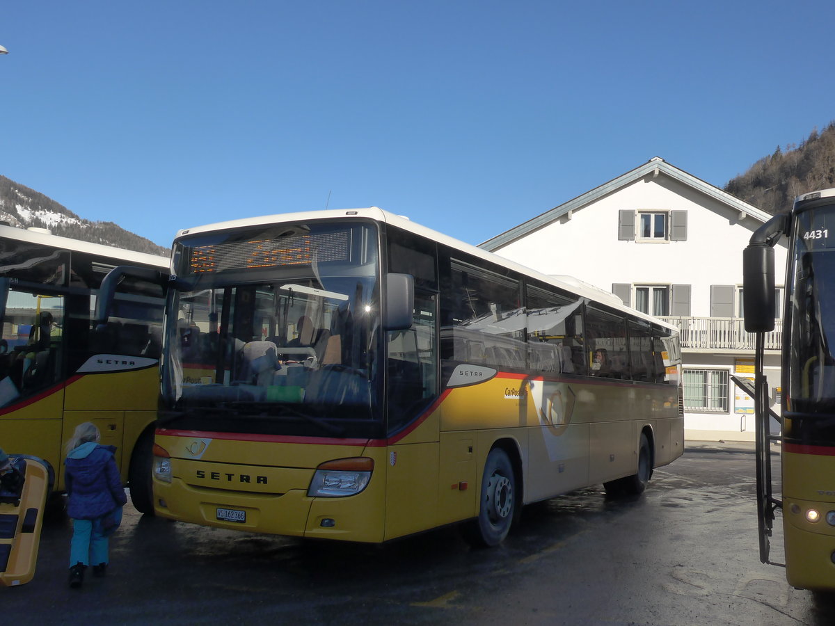 (178'093) - TSAR, Sierre - VS 162'366 - Setra am 21. Januar 2017 in Vissoie, Post