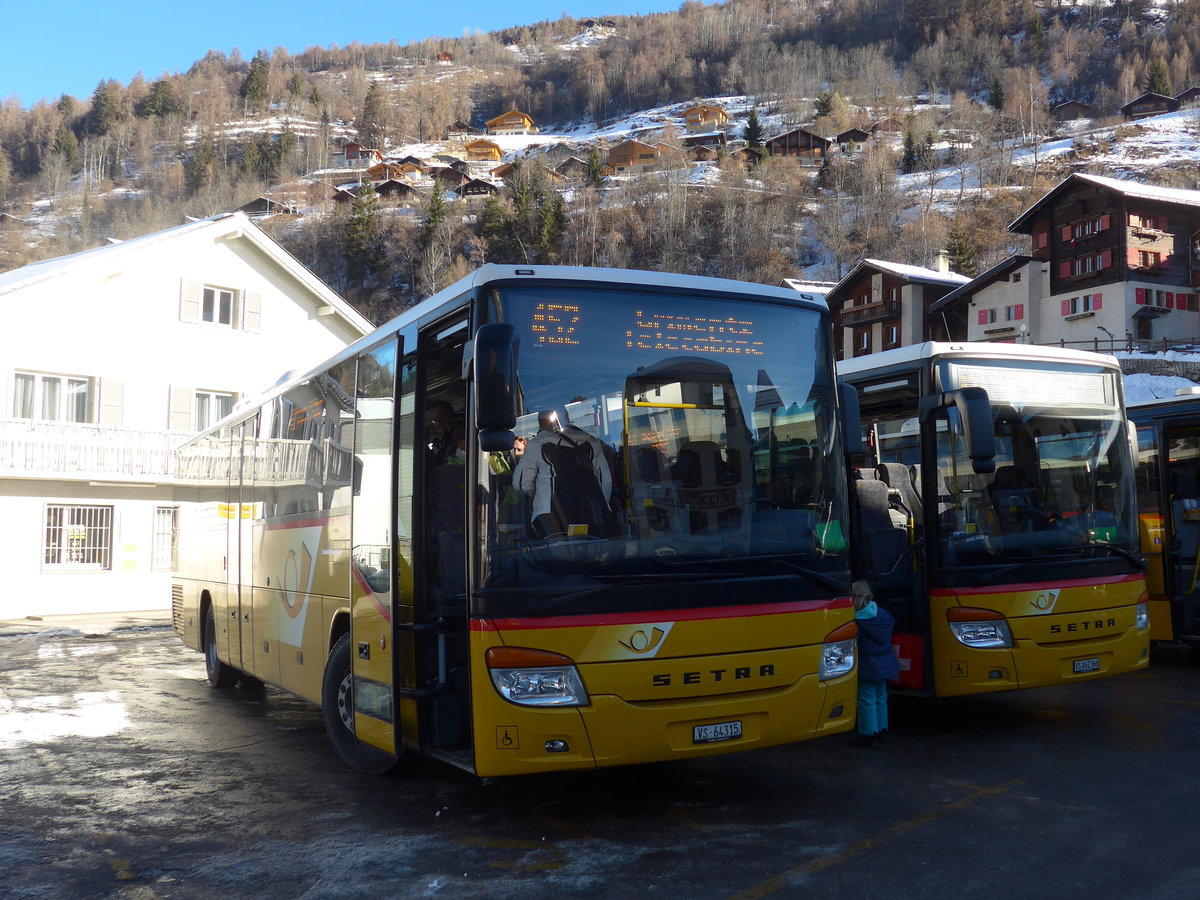 (178'094) - TSAR, Sierre - VS 64'315 - Setra am 21. Januar 2017 in Vissoie, Post