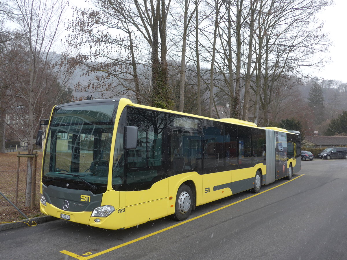 (178'237) - STI Thun - Nr. 183/BE 804'183 - Mercedes am 5. Februar 2017 bei der Schifflndte Thun