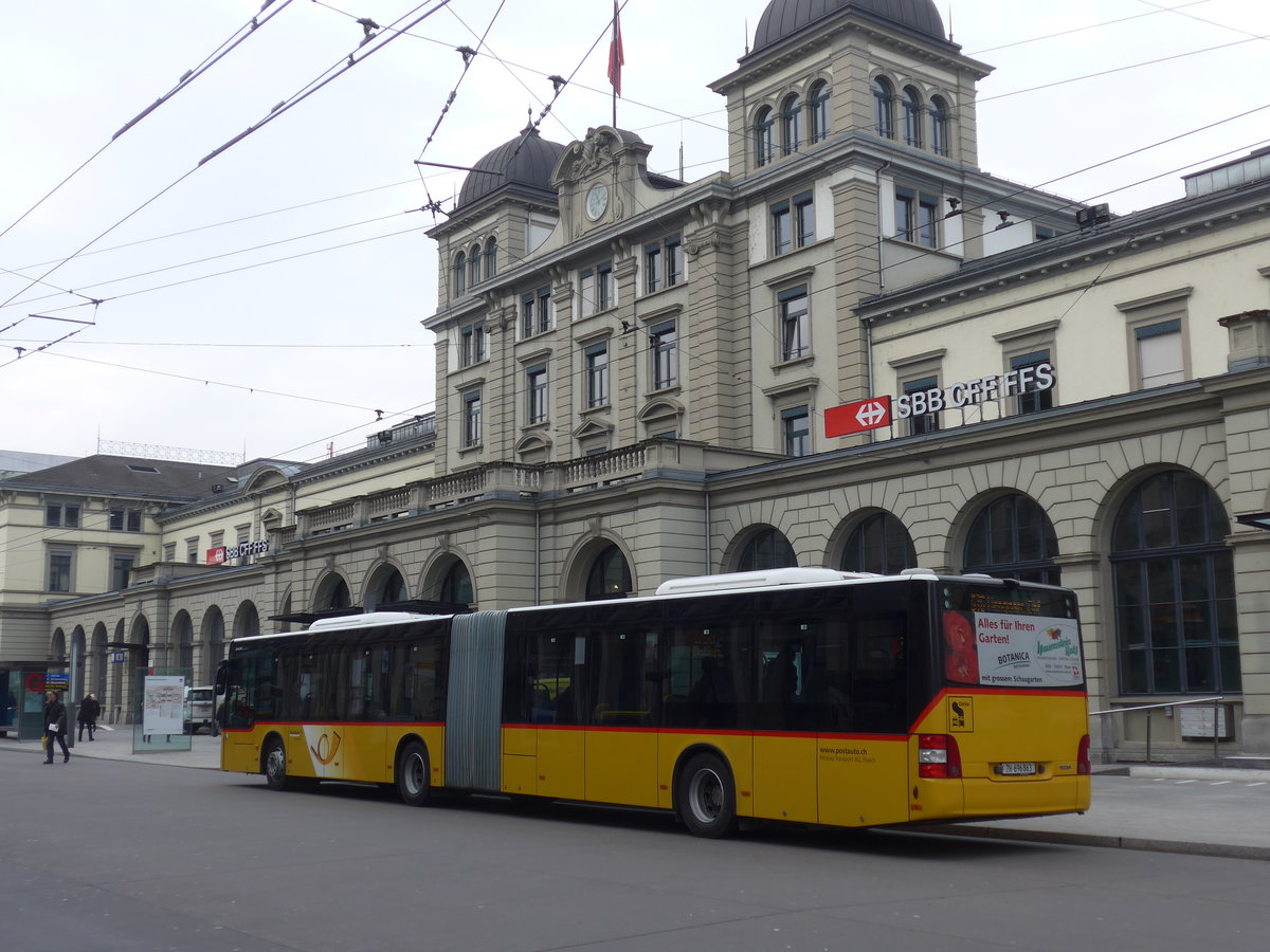 (178'471) - Moser, Flaach - Nr. 325/ZH 696'863 - MAN am 10. Februar 2017 beim Hauptbahnhof Winterthur