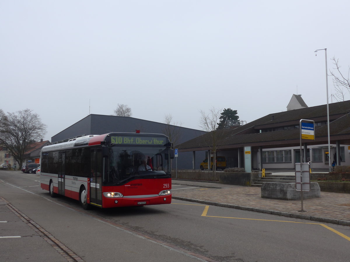 (178'507) - SW Winterthur - Nr. 293/ZH 730'293 - Solaris am 11. Februar 2017 in Wiesendangen, Gemeindehaus