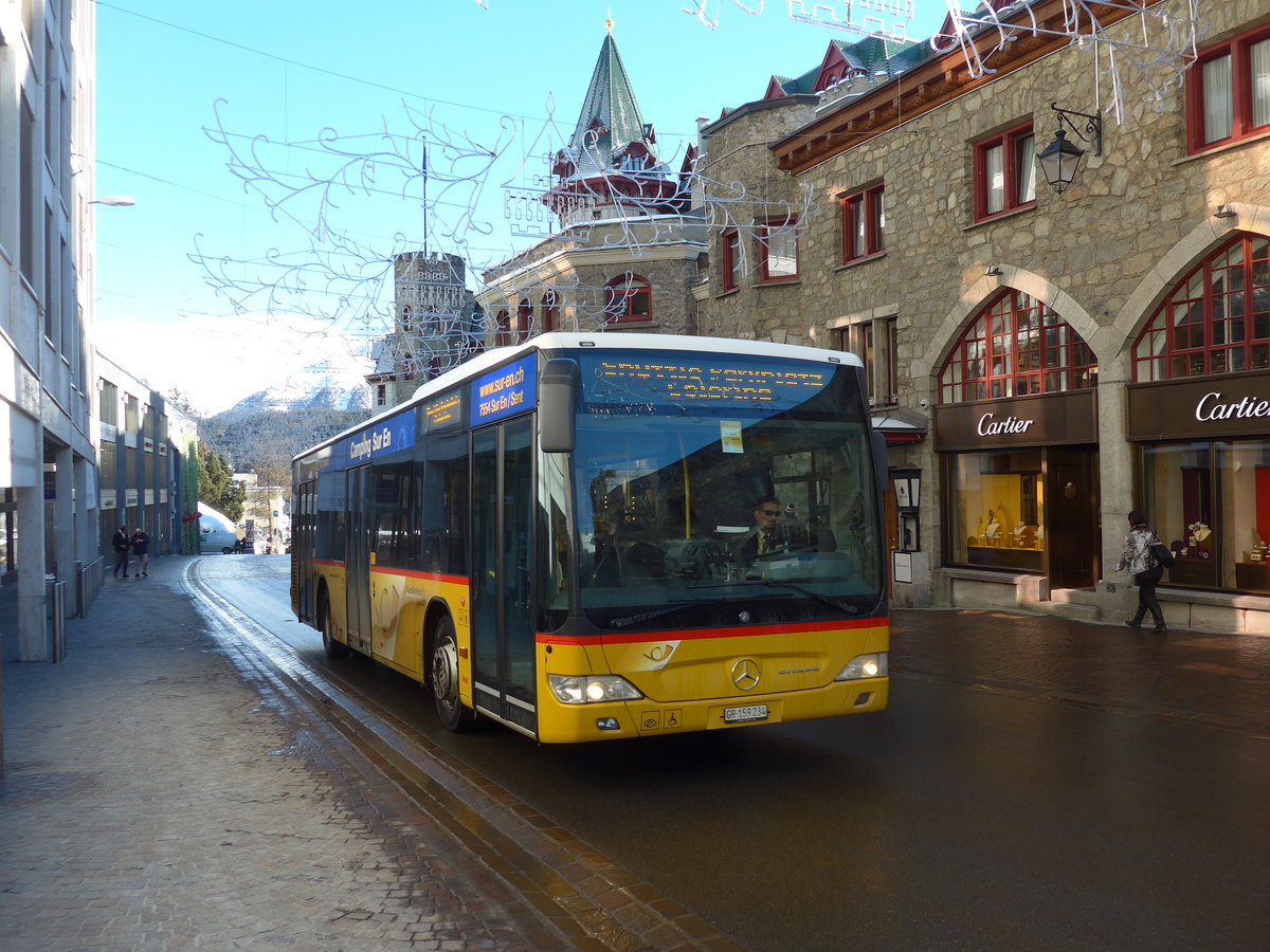 (178'549) - PostAuto Graubnden - GR 159'234 - Mercedes am 18. Februar 2017 in St. Moritz, Klinik Gut