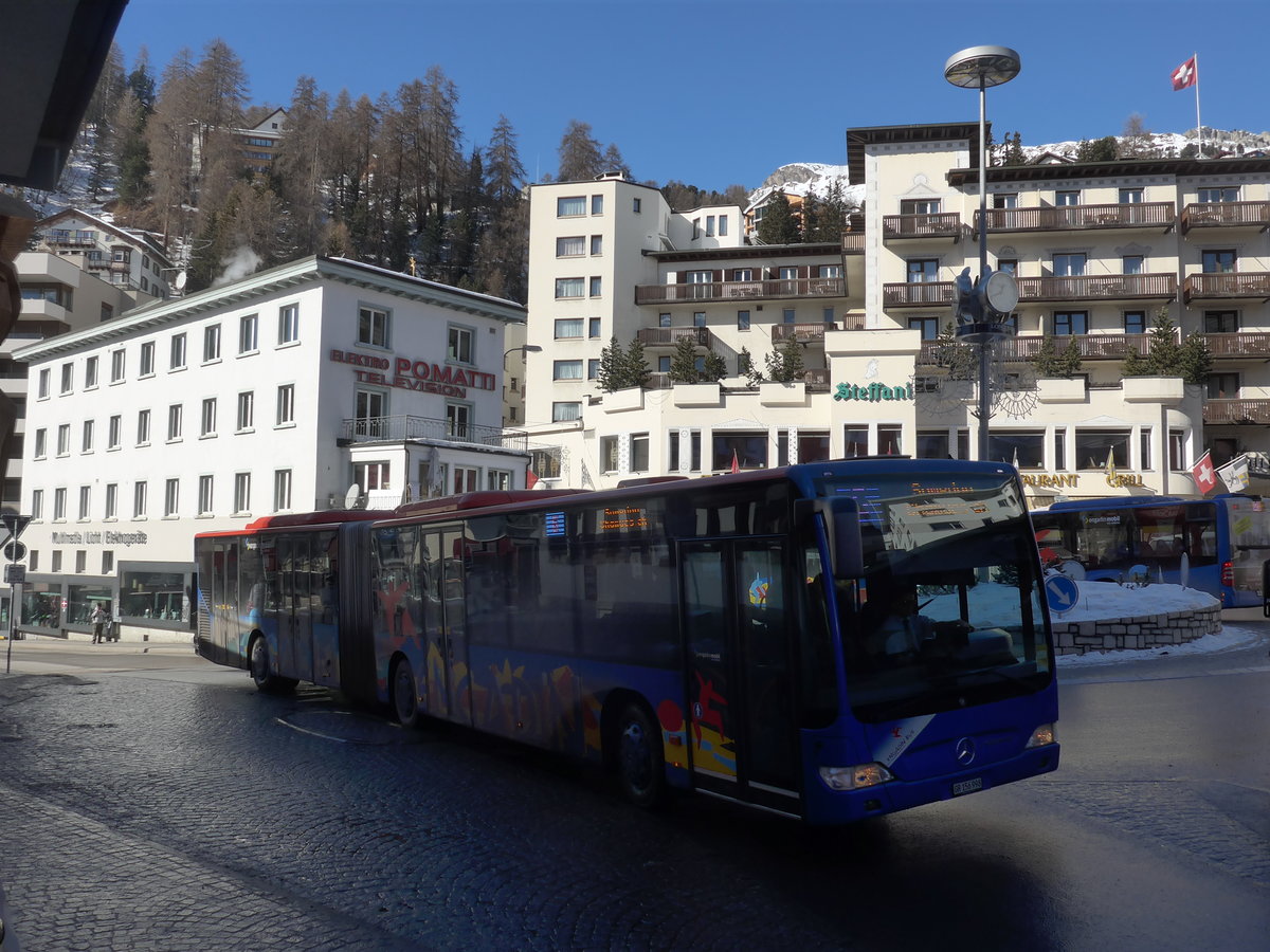 (178'585) - SBC Chur - Nr. 98/GR 156'998 - Mercedes am 18. Februar 2017 in St. Moritz, Hotel Schweizerhof