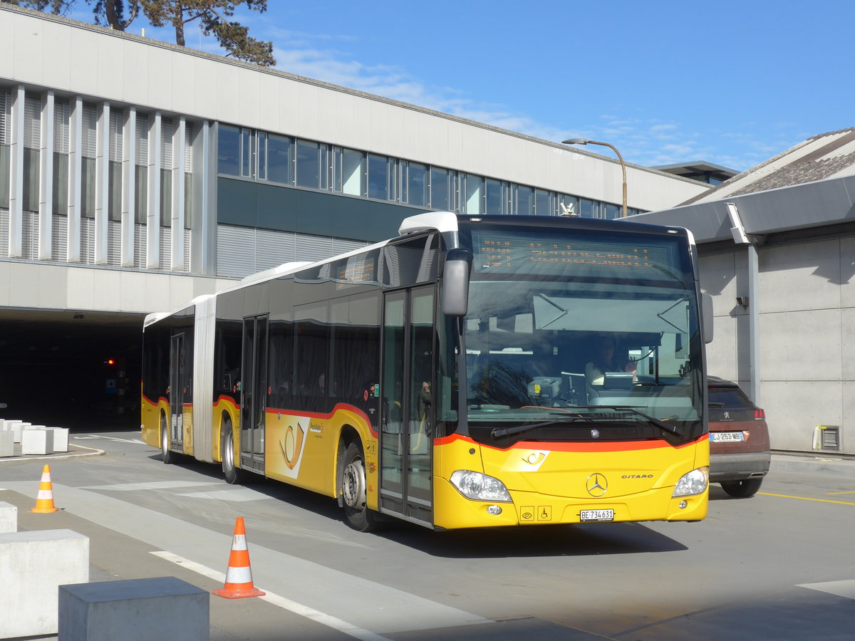 (178'726) - PostAuto Bern - Nr. 631/BE 734'631 - Mercedes am 20. Februar 2017 in Bern, Postautostation