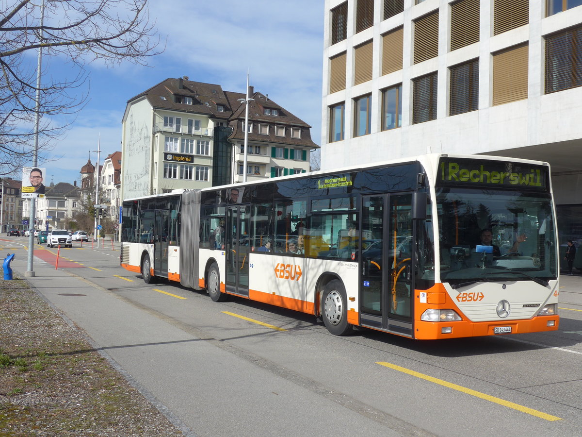 (178'813) - BSU Solothurn - Nr. 44/SO 143'444 - Mercedes am 4. Mrz 2017 beim Hauptbahnhof Solothurn