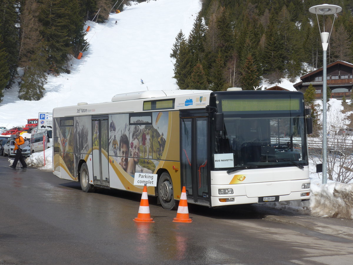 (178'952) - Buchard, Leytron - Nr. 91/VS 285'066 - MAN (ex AAGL Liestal Nr. 74; ex AAGL Liestal Nr. 66) am 12. Mrz 2017 in Anzre, Tlcabine