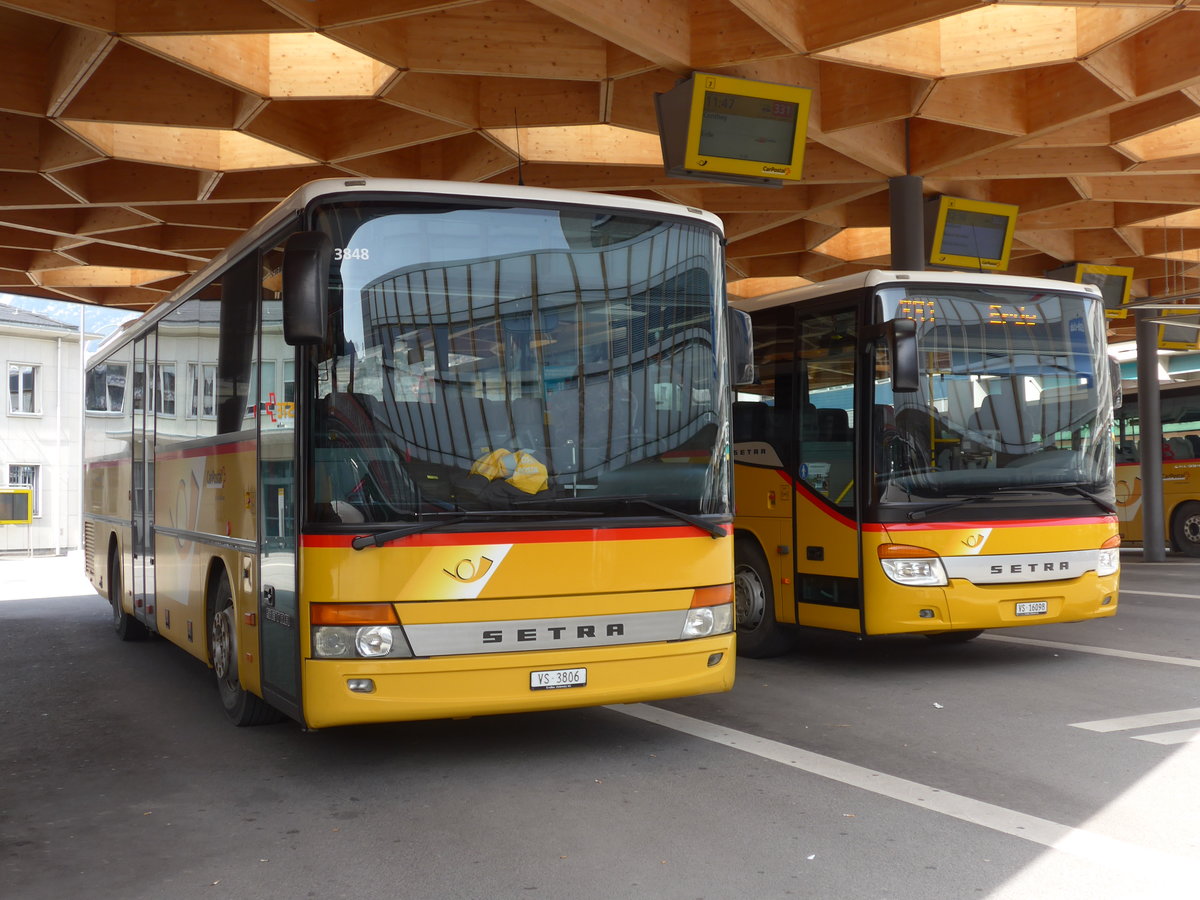 (178'964) - TRD, Savise - VS 3806 - Setra (ex Dubuis, Savise) am 12. Mrz 2017 beim Bahnhof Sion