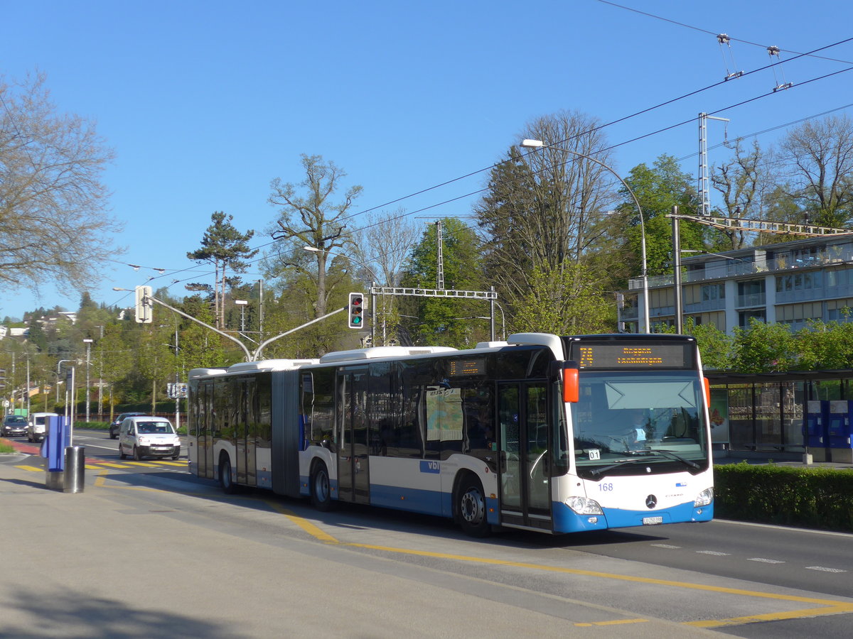 (179'384) - VBL Luzern - Nr. 168/LU 250'398 - Mercedes am 10. April 2017 in Luzern, Verkehrshaus