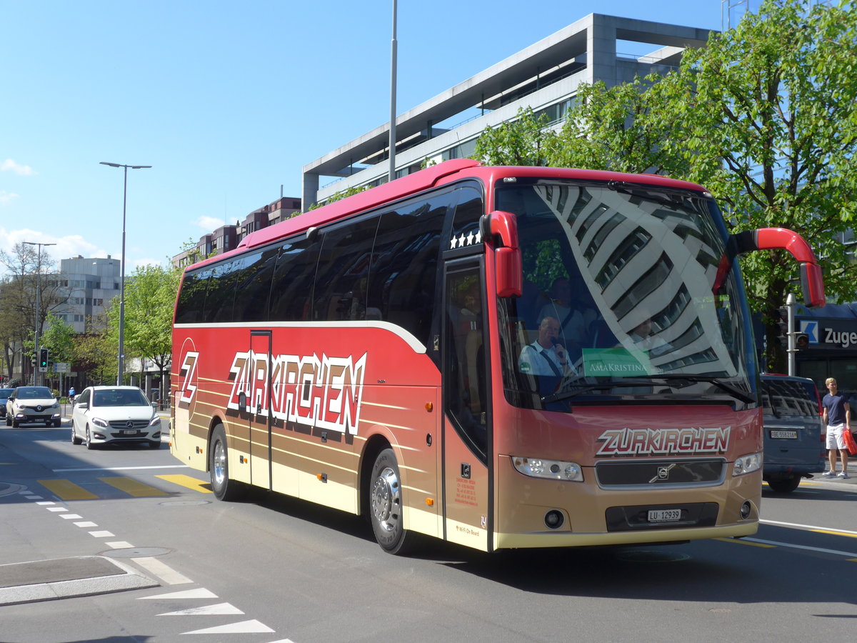 (179'478) - Zurkirchen, Malters - Nr. 14/LU 12'939 - Volvo am 10. April 2017 in Zug, Metalli