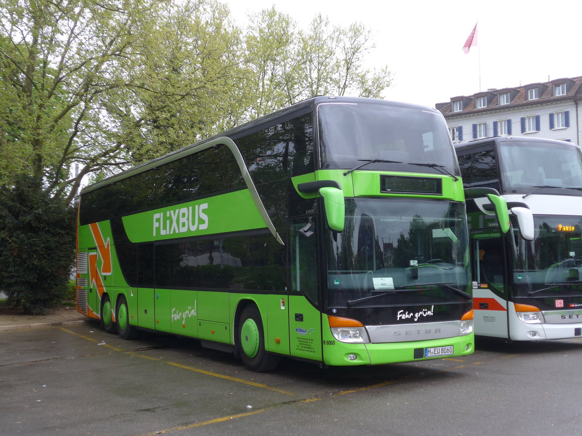 (179'609) - Aus Deutschland: Albus, Mnchen - Nr. M8060/M-EU 8060 - Setra am 16. April 2017 in Zrich, Sihlquai