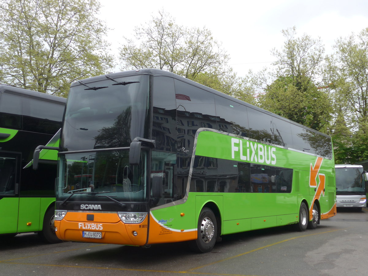 (179'610) - Aus Deutschland: Albus, Mnchen - Nr. M8072/M-EU 8072 - Scania am 16. April 2017 in Zrich, Sihlquai