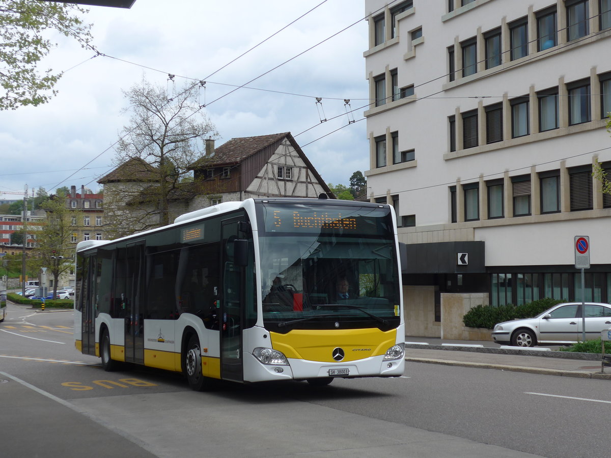 (179'674) - VBSH Schaffhausen - Nr. 3/SH 38'003 - Mercedes am 17. April 2017 beim Bahnhof Schaffhausen