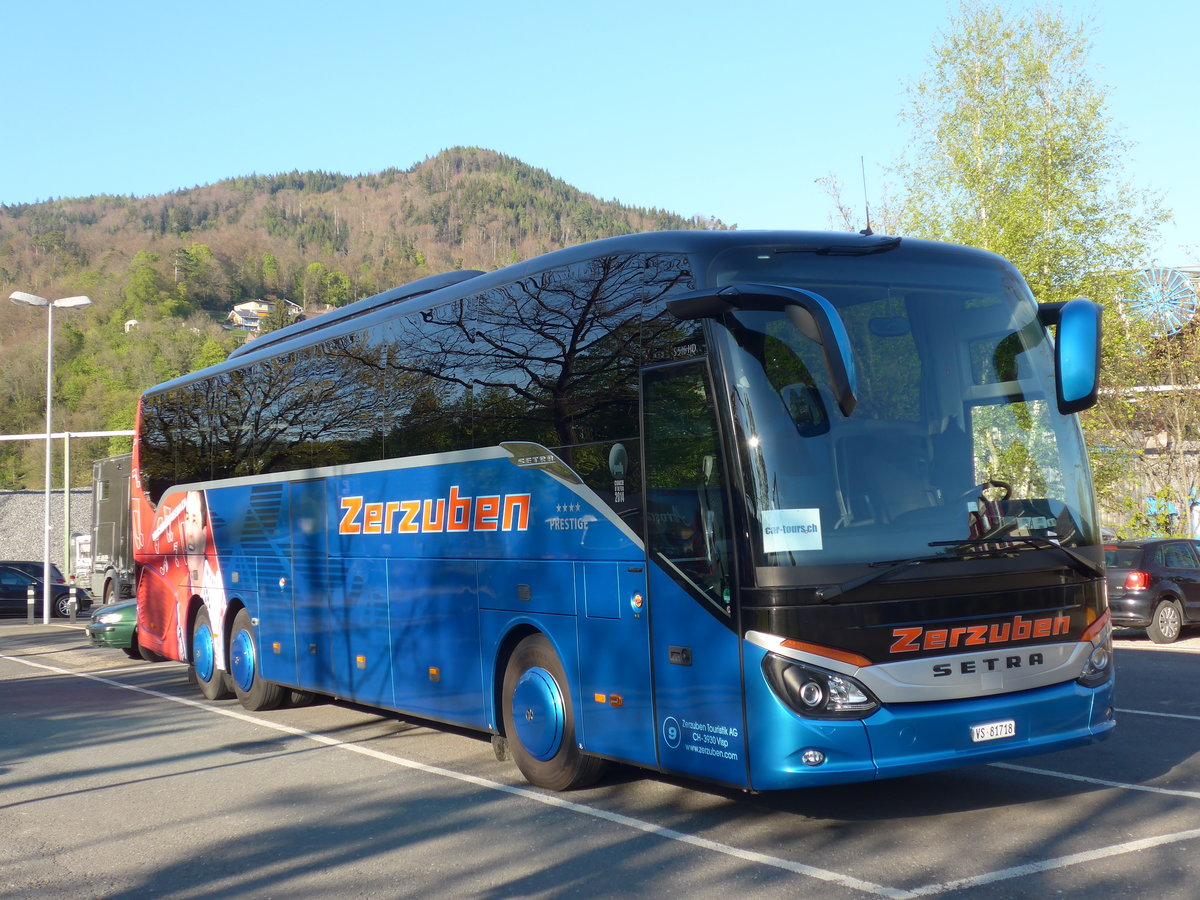 (179'698) - Zerzuben, Visp-Eyholz - Nr. 9/VS 81'718 - Setra am 21. April 2017 in Thun, Seestrasse