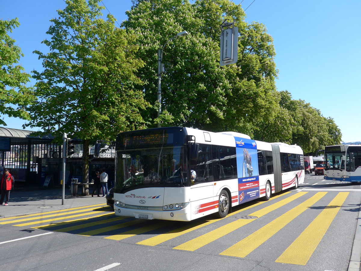 (179'838) - ARAG Ruswil - Nr. 41/LU 121'413 - Solaris am 29. April 2017 beim Bahnhof Luzern