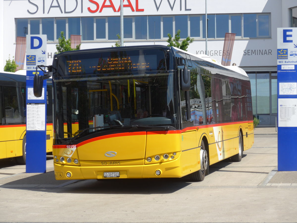 (180'197) - Schmidt, Oberbren - SG 397'503 - Solaris am 21. Mai 2017 beim Bahnhof Wil