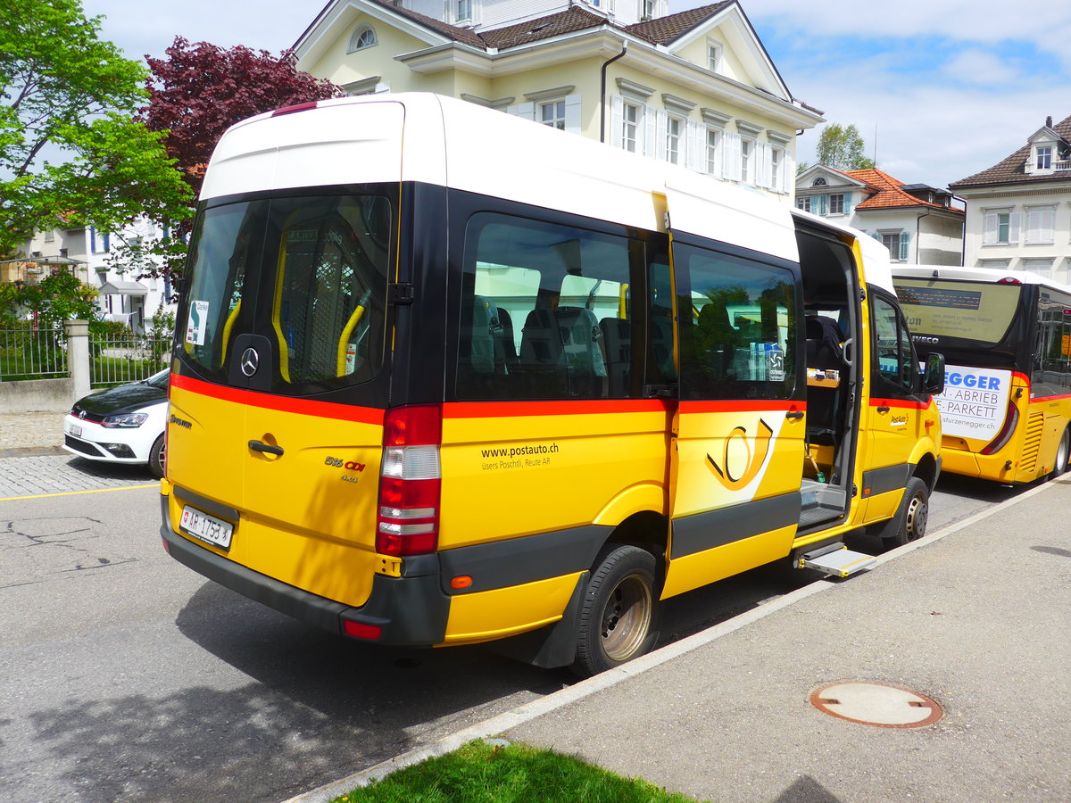 (180'229) - sers Poschtli, Reute - AR 1753 - Mercedes am 21. Mai 2017 in Heiden, Post