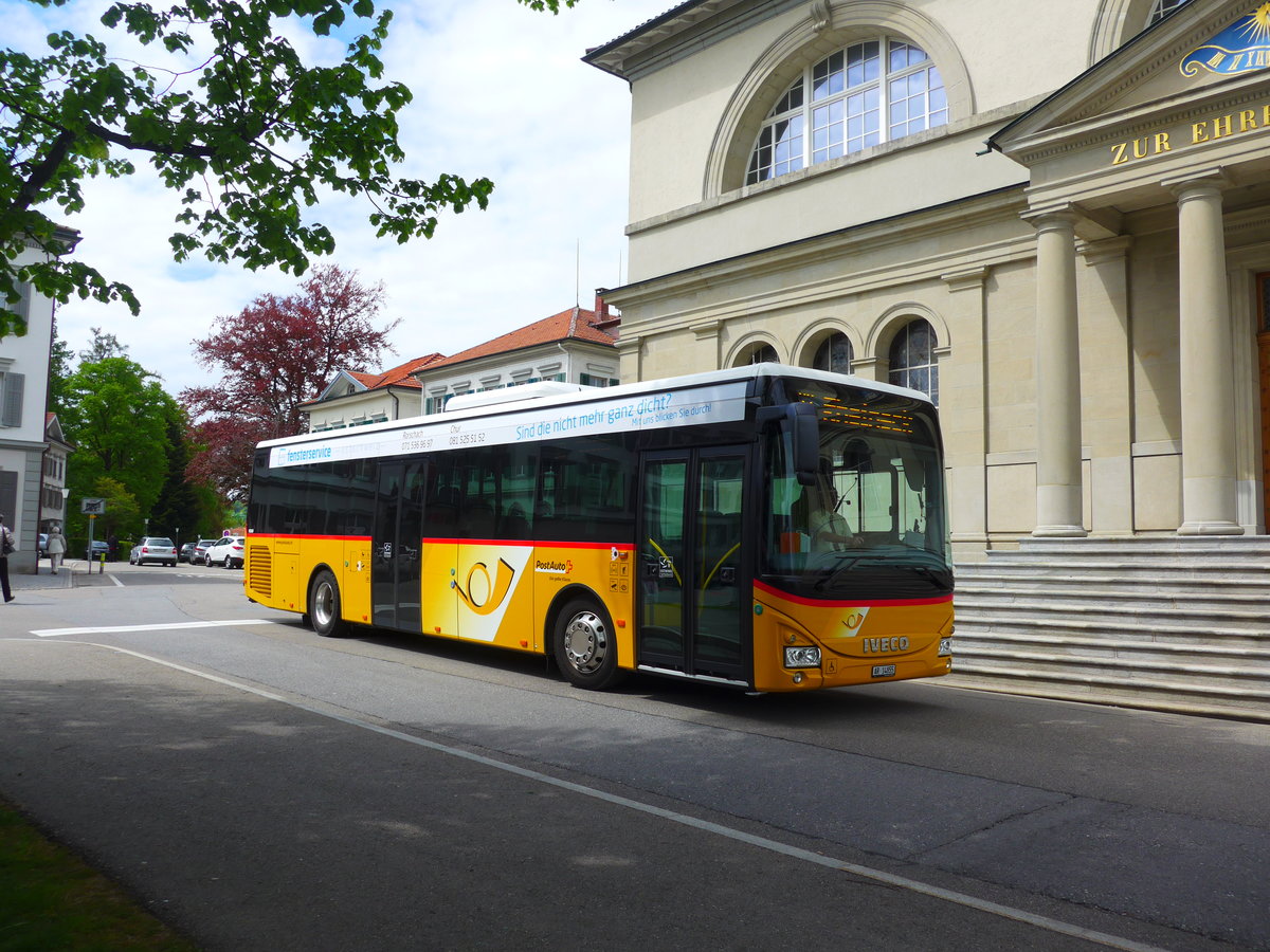 (180'231) - PostAuto Ostschweiz - AR 14'855 - Iveco am 21. Mai 2017 in Heiden, Post