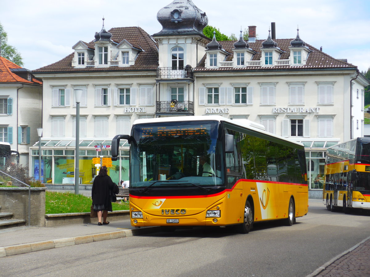 (180'234) - PostAuto Ostschweiz - AR 14'855 - Iveco am 21. Mai 2017 in Heiden, Post