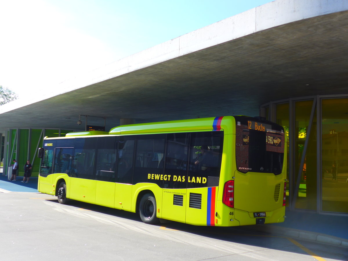 (180'265) - LBA Vaduz - Nr. 46/FL 39'846 - Mercedes am 21. Mai 2017 beim Bahnhof Schaan