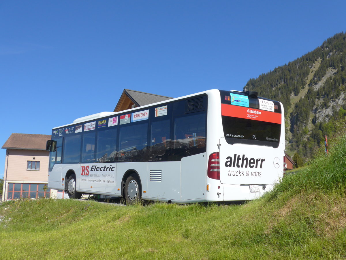 (180'298) - Abderhalden, Wildhaus - SG 126'225 - Mercedes (ex LBA Vaduz/FL Nr. 3) am 22. Mai 2017 in Wildhaus, Garage