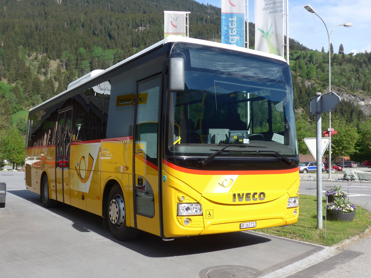 (180'483) - Mark, Andeer - GR 173'712 - Iveco am 23. Mai 2017 in Andeer, Garage