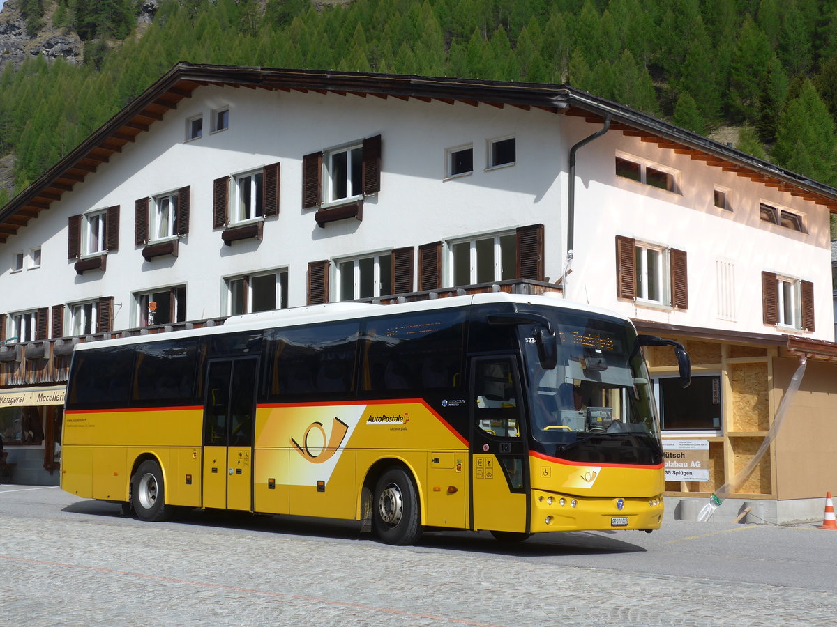 (180'491) - TpM, Mesocco - Nr. 18/GR 108'018 - Temsa (ex AutoPostale Ticino) am 23. Mai 2017 in Splgen, Dorf