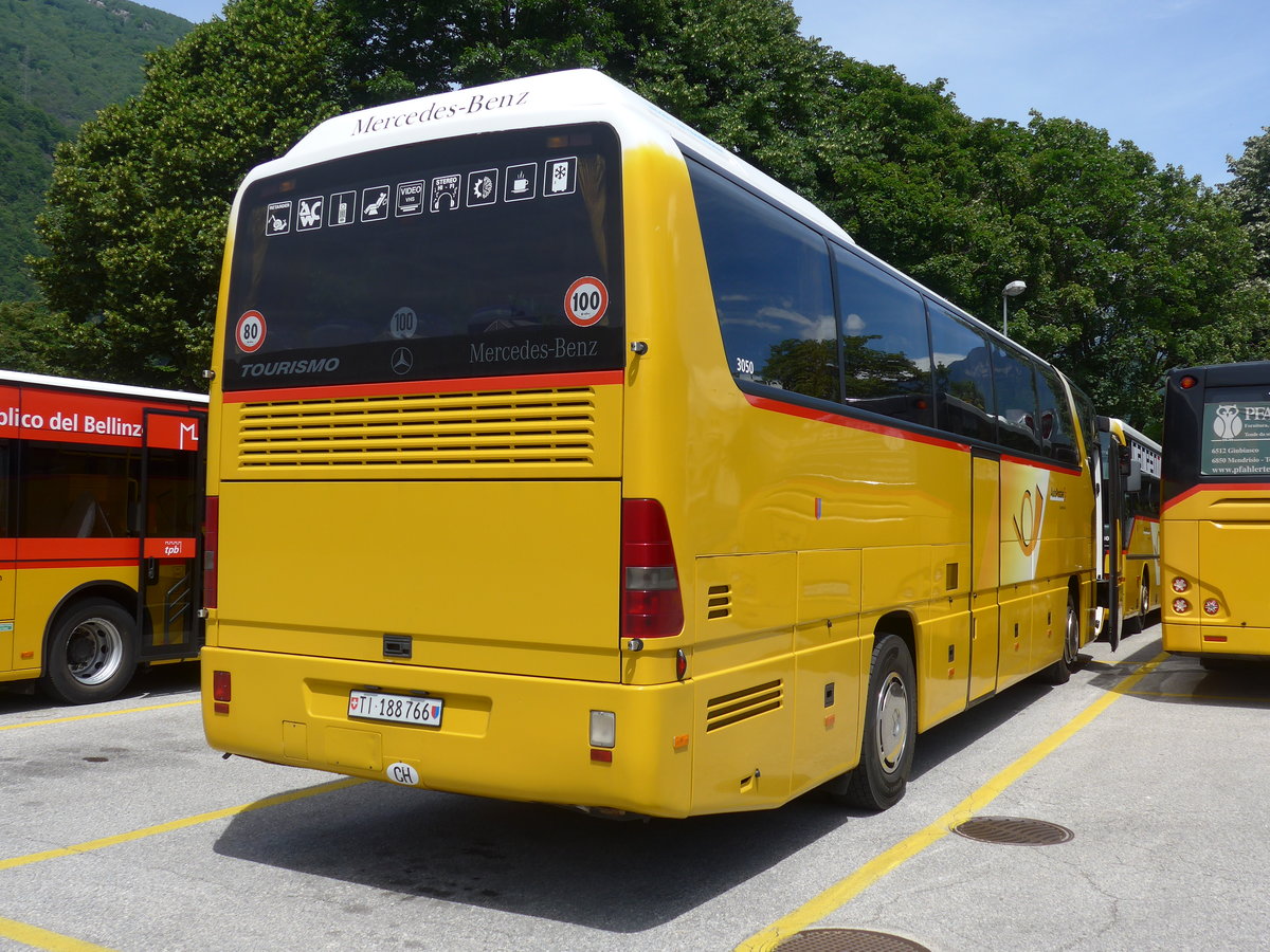 (180'558) - AutoPostale Ticino - TI 188'766 - Mercedes (ex Autopostale, Muggio; ex AutoPostale Ticino; ex P 25'001) am 23. Mai 2017 in Bellinzona, Garage