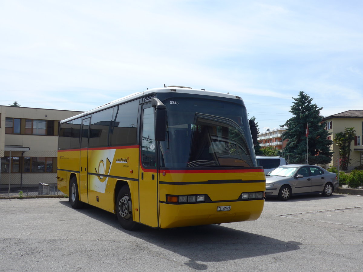 (180'591) - Autopostale, Mendrisio - TI 79'723 - Neoplan am 23. Mai 2017 in Mendrisio, Garage